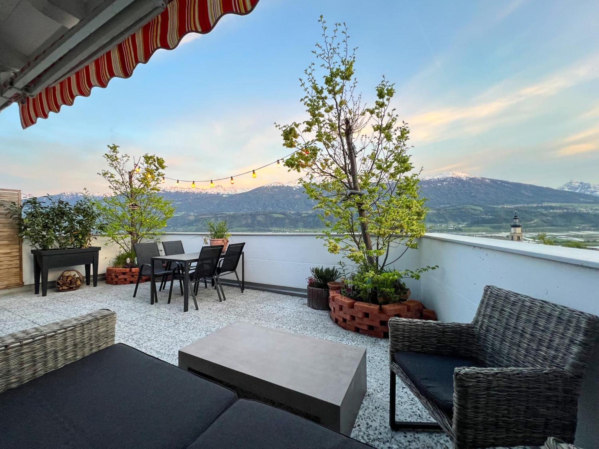 Sunny Mountain Loft - Terrace & Garden Daire Thaur Dış mekan fotoğraf