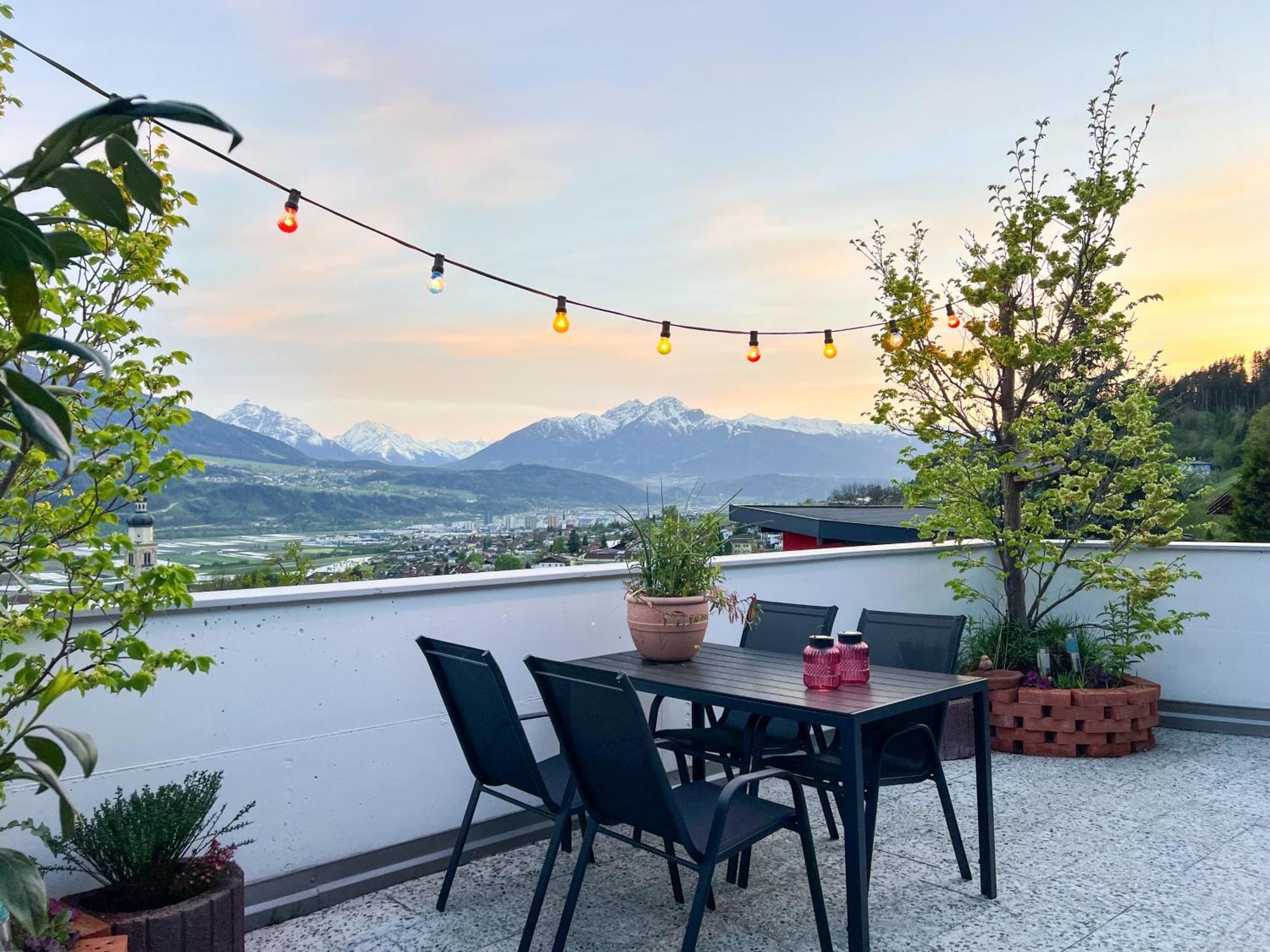Sunny Mountain Loft - Terrace & Garden Daire Thaur Dış mekan fotoğraf